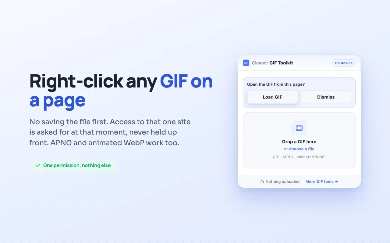 Turn a heavy GIF into a light MP4, and back again when you need it to autoplay anywhere.